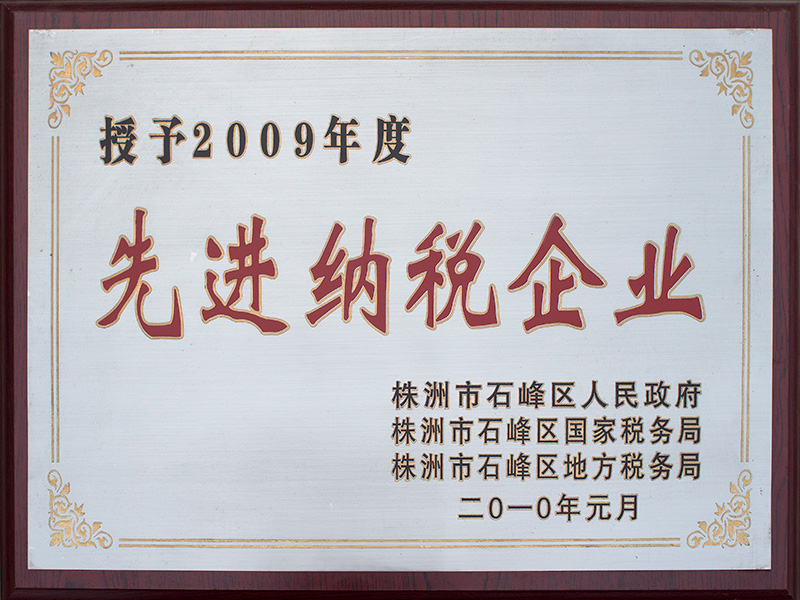 2009年納稅先進企業(yè)